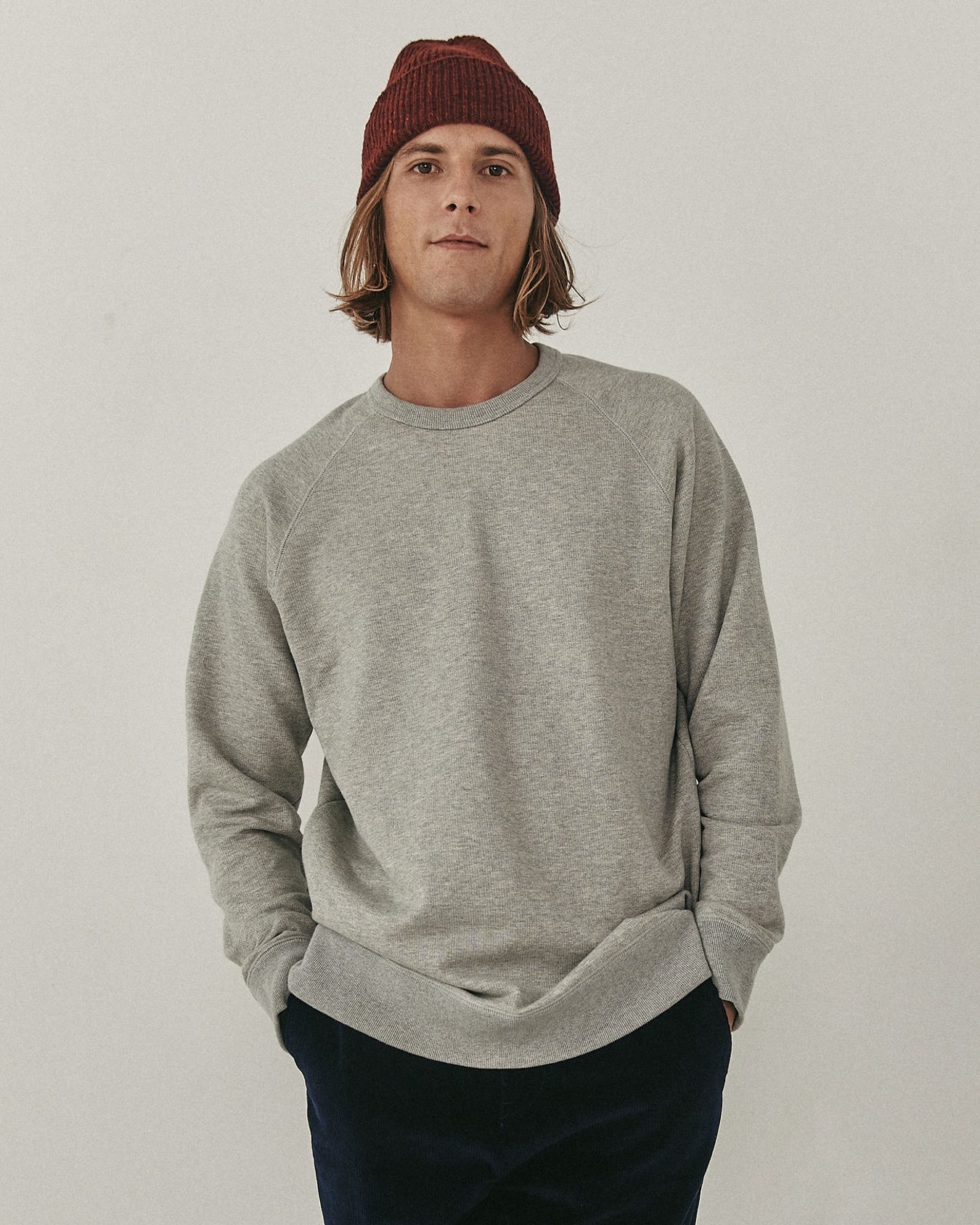 Le Sweat gris chiné